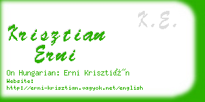 krisztian erni business card